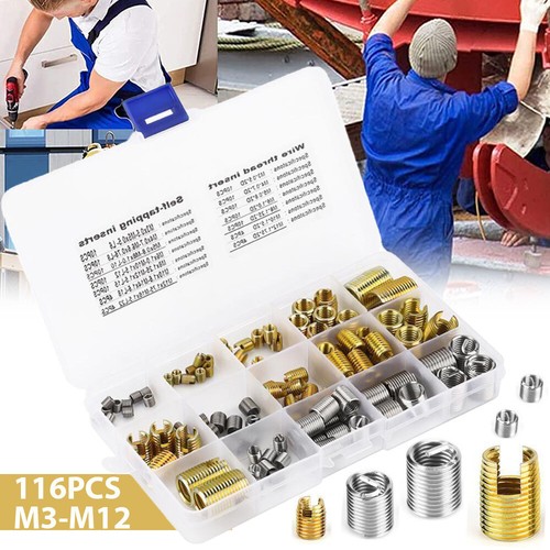 116pcs riparazione filettatura - 116pcs,