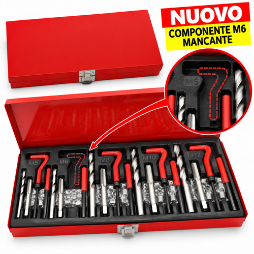 Kit riparazione filetti 131pz - riparazione,