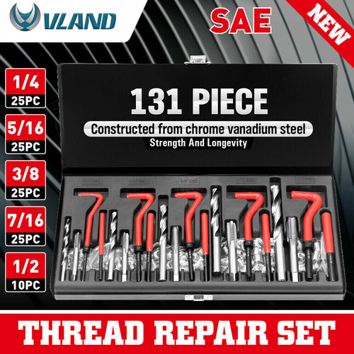131pcs metric thread repair - metric,